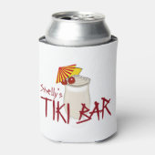 Individuelle Name Tiki Bar Dosenkühler (Kanne Vorderseite)