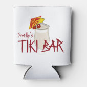 Individuelle Name Tiki Bar Dosenkühler (Vorderseite)