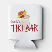 Individuelle Name Tiki Bar Dosenkühler (Rückseite)