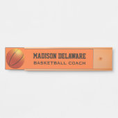 Individuelle Name & Titel Basketball Türschild (Vorderseite )