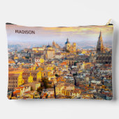 Individuelle Name Toledo Spanien Zubehörtasche (Rückseite)