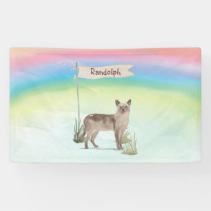 Individuelle Name Tonkinese Cat Pet Banner