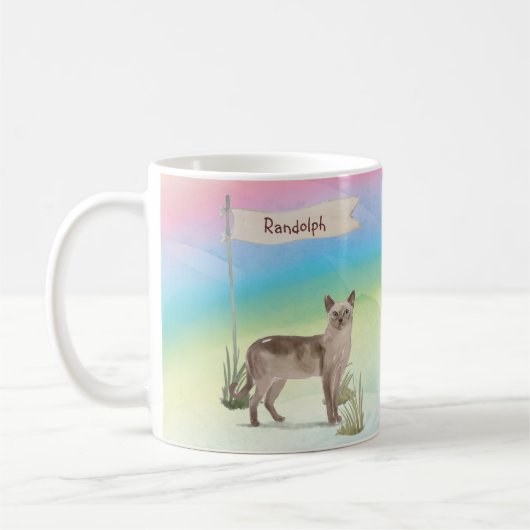Individuelle Name Tonkinese Cat Pet Kaffeetasse (Links)