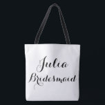 Individuelle Name-Totbeutel Tasche<br><div class="desc">Bridesmaid individuelle Name Totbeutel</div>
