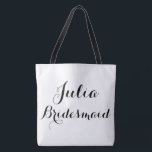 Individuelle Name-Totbeutel Tasche<br><div class="desc">Bridesmaid individuelle Name Totbeutel</div>