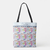 Individuelle Name Tote Tasche, Einkaufstasche Tasche (Rückseite)