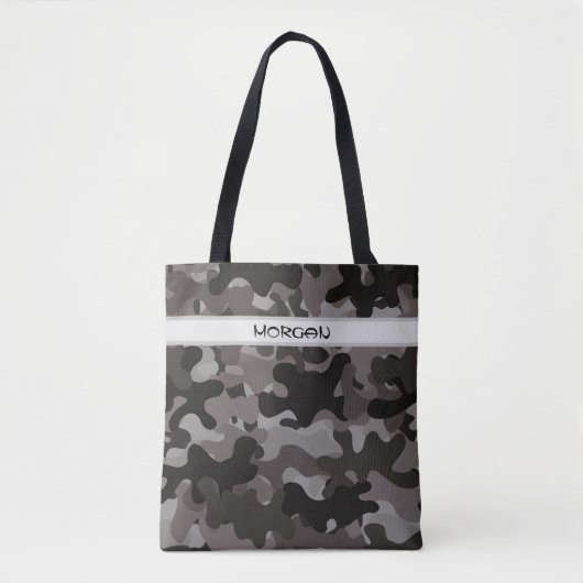 Individuelle Name Tote Tasche mit Camouflage Muste (Vorderseite)
