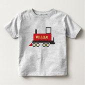 INDIVIDUELLE NAME TRACK LOCOMOTIVE KLEINKIND T-SHIRT (Vorderseite)