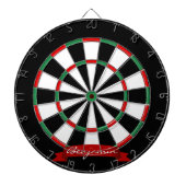 Individuelle Name Traditionelles Dartboard mit Dar Dartscheibe (vorne)