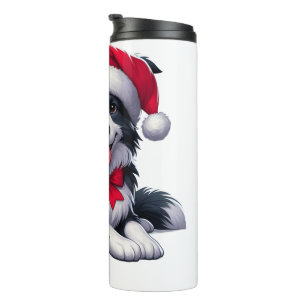 Individuelle Name trägt den Hut des Weihnachtsmann Thermosbecher