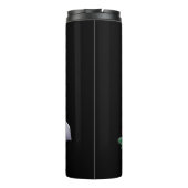 Individuelle Name trägt den Hut des Weihnachtsmann Thermosbecher (Rückseite)