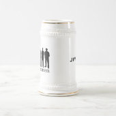 Individuelle Name Trauzeuge Bachelor Bierstein Tas Bierglas (Mittel)