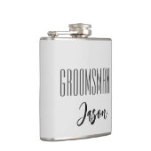 Individuelle Name Trauzeuge Flasche Flachmann (Rechts)