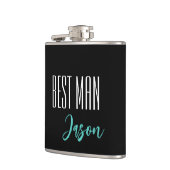 Individuelle Name Trauzeuge Flasche Flachmann (Links)