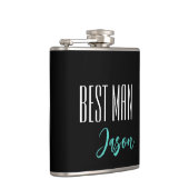 Individuelle Name Trauzeuge Flasche Flachmann (Rechts)