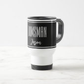 Individuelle Name Trauzeuge Travel Mug Reisebecher (VorderseiteRechts)
