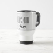 Individuelle Name Trauzeuge Travel Mug Reisebecher (VorderseiteRechts)