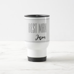 Individuelle Name Trauzeuge Travel Mug Reisebecher
