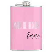 Individuelle Name-Trauzeugin Flachmann (Vorderseite)