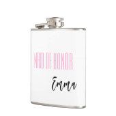 Individuelle Name-Trauzeugin Flachmann (Links)