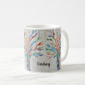 Individuelle Name Tree of Life Coffee Tasse (VorderseiteRechts)