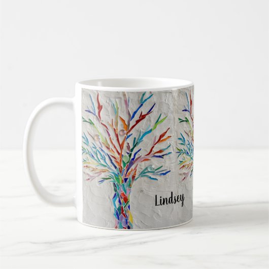Individuelle Name Tree of Life Coffee Tasse (Links)