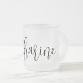 INDIVIDUELLE NAME - Trendy Script Personalisiert Mattglastasse (VorderseiteRechts)
