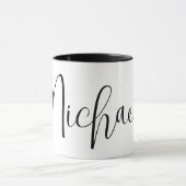 INDIVIDUELLE NAME - Trendy Script Personalisiert Tasse (Zentrum)