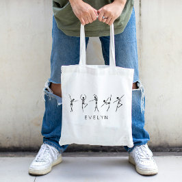 Individuelle Name Trendy Skelettin Ballet Tragetasche