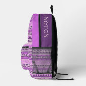 Individuelle Name Tribal Aztec Muster Bedruckter Rucksack (Rechts)