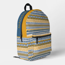 Individuelle Name Tribal Aztec Muster Bedruckter Rucksack