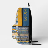 Individuelle Name Tribal Aztec Muster Bedruckter Rucksack (Rechts)
