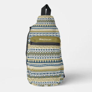 Individuelle Name Tribal Aztec Muster Crossbody Bag