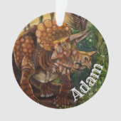 Individuelle Name Triceratops Forest Ornament (Vorderseite)