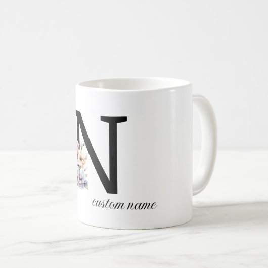 Individuelle Name Trinkbehälter Kaffeetasse (VorderseiteRechts)