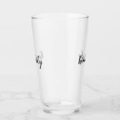Individuelle Name Trinkglas Glas (Rechts)