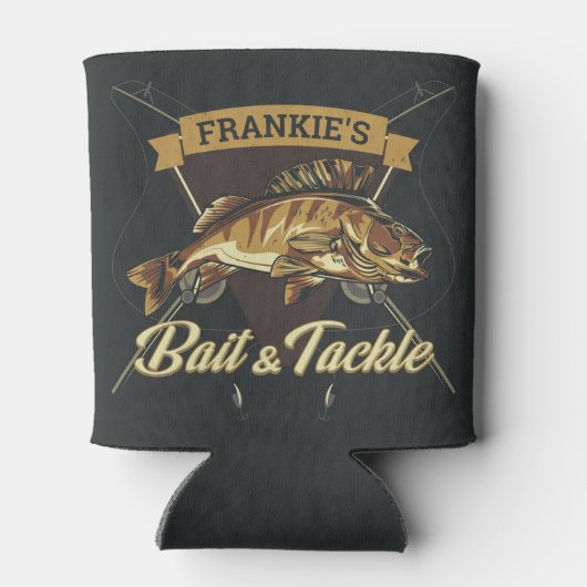 Individuelle Name Trophy Fishing Angler Bait Tackl Dosenkühler (Rückseite)