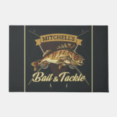 Individuelle Name Trophy Fishing Angler Bait Tackl Fußmatte (Vorderseite)