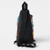 Individuelle Name Tropical Beach Sunset Crossbody Bag (Rückseite)