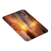 Individuelle Name Tropical Beach Sunset Magnet (Rechte Seite)