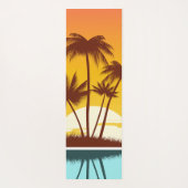 Individuelle Name Tropical Island Sunset Yogamatte (Rückseite)