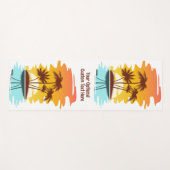 Individuelle Name Tropical Island Sunset Yogamatte (Vorderseite (Horizontal))
