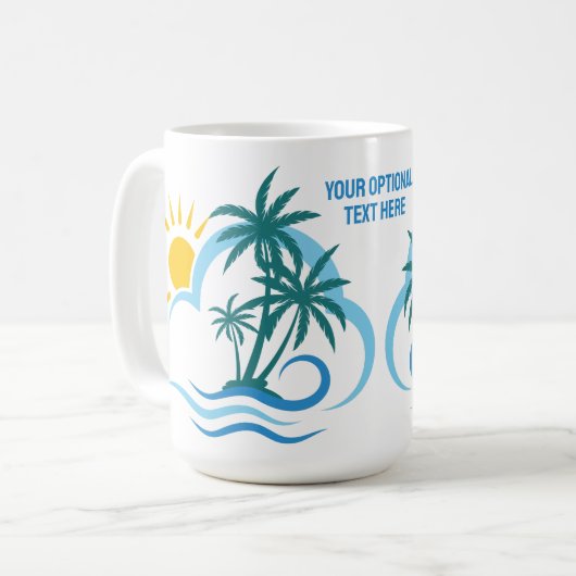 Individuelle Name Tropical Islands Kaffeetasse (Vorderseite Links)