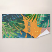 Individuelle Name Tropical Sunset Vacations Strand Badehandtuch (Badehandtuch)