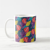 Individuelle Name tropische florale lustig bunt Kaffeetasse (Links)