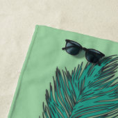 individuelle Name Tropischer Papagei Strandtuch (Beispiel)