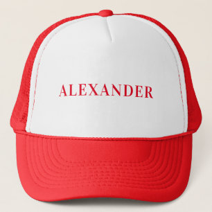 Individuelle Name Trucker Hat - Ihr Schriftart und Truckerkappe