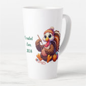 Individuelle Name-Truthühner-Häkchen Milchtasse (Rechte Ecke)