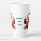 Individuelle Name-Truthühner-Häkchen Milchtasse (Vorderseite)