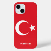 Individuelle Name Türkei-Flagge Case-Mate iPhone Hülle (Rückseite)
